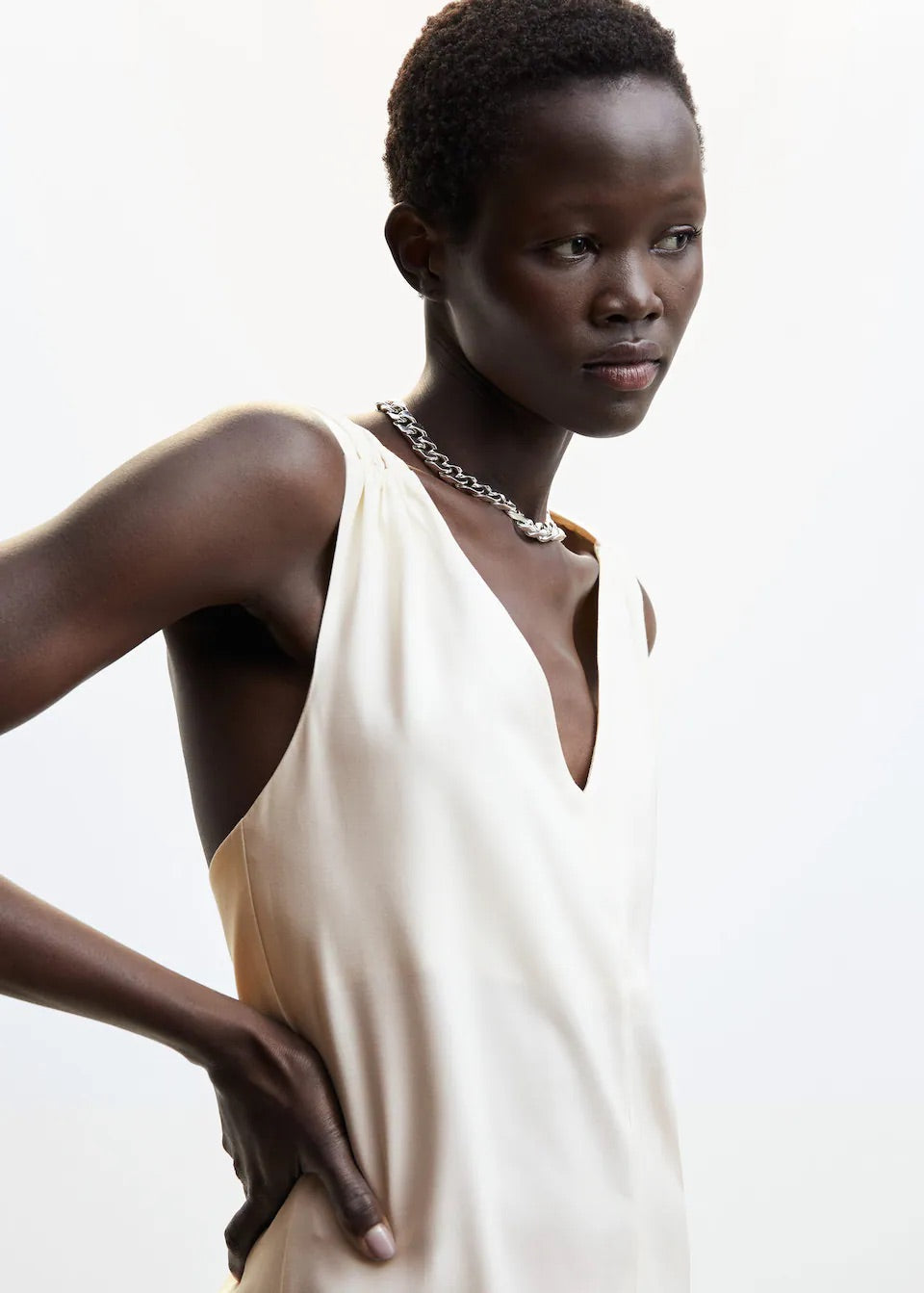 Wrap-back short jumpsuit