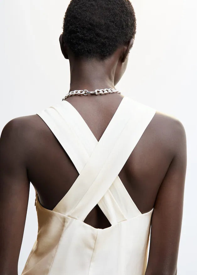 Wrap-back short jumpsuit
