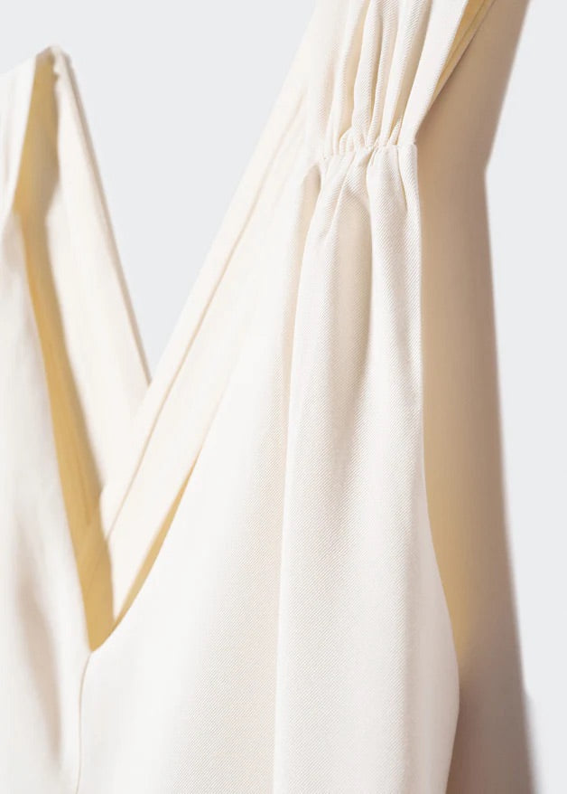 Wrap-back short jumpsuit