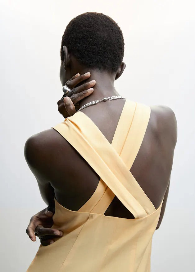 Wrap-back short jumpsuit