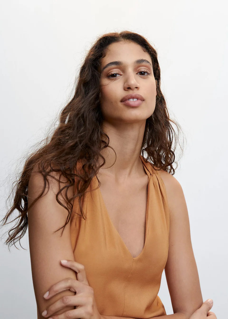 Wrap-back short jumpsuit
