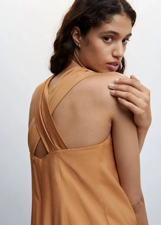 Wrap-back short jumpsuit