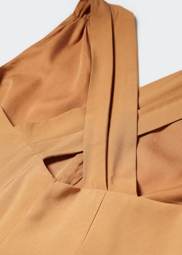 Wrap-back short jumpsuit