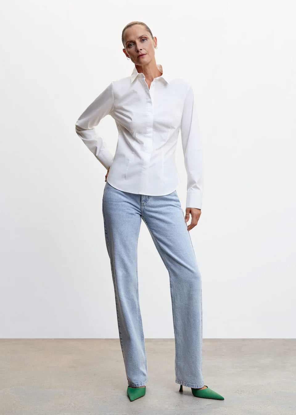 Essential cotton-blend shirt