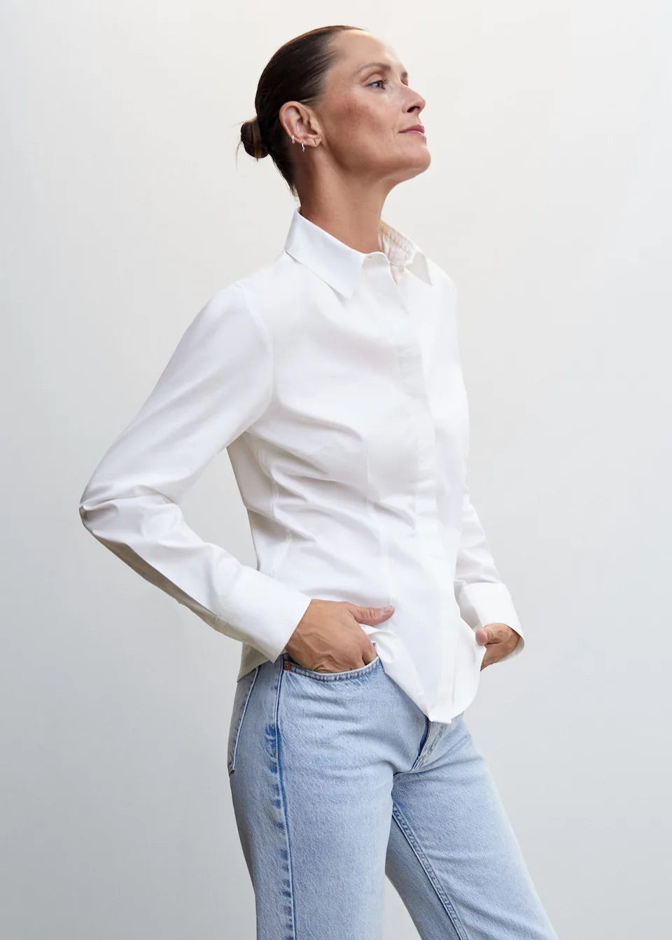 Essential cotton-blend shirt
