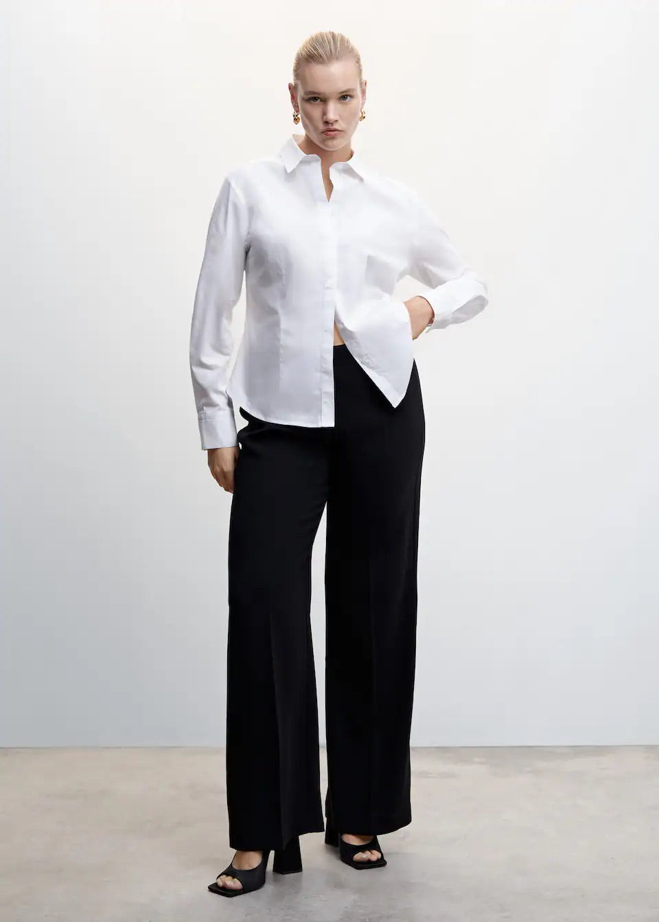 Essential cotton-blend shirt