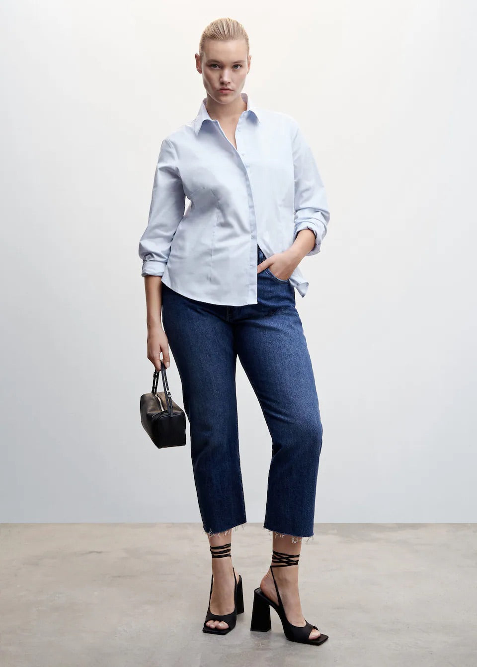 Essential cotton-blend shirt