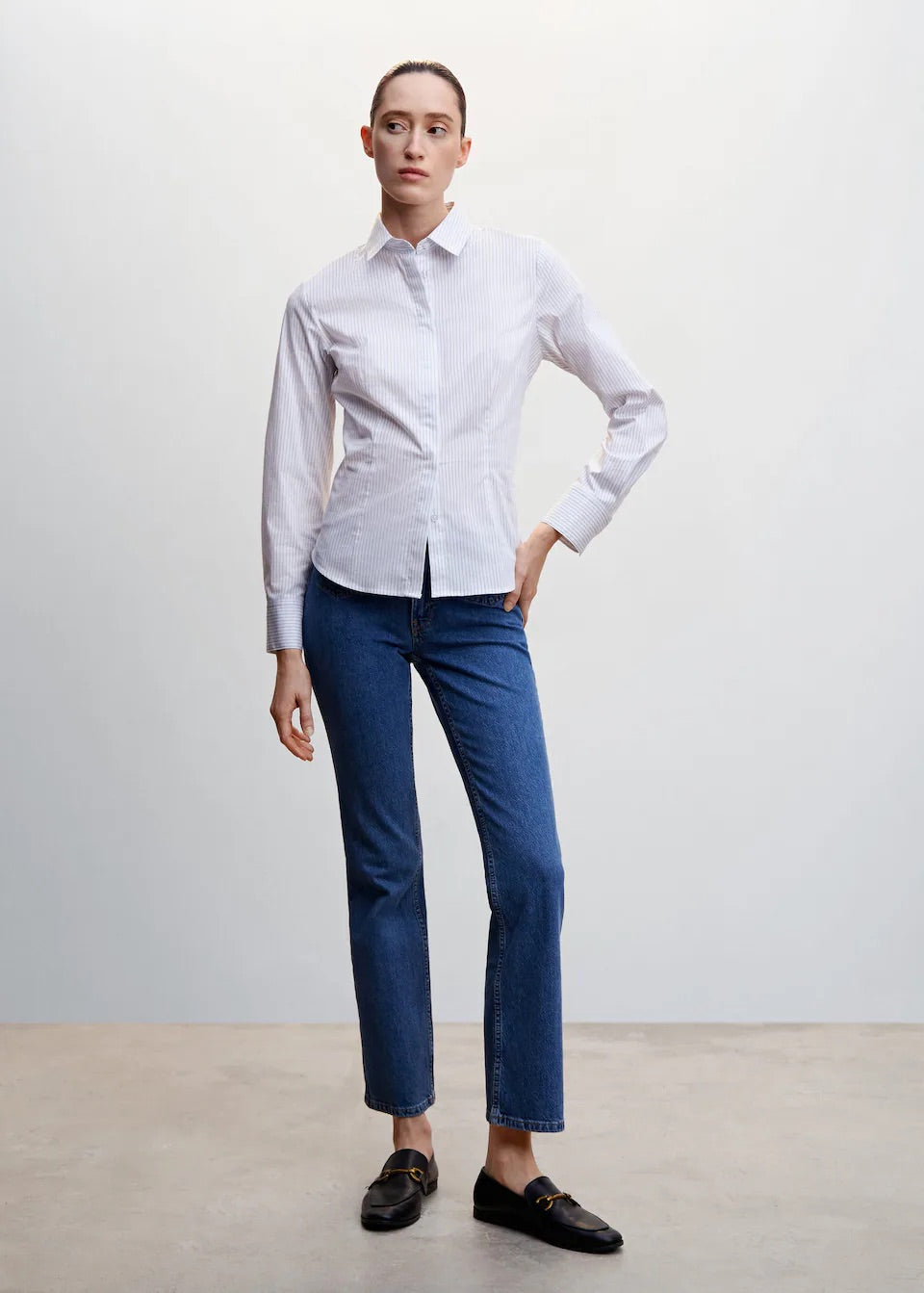 Essential cotton-blend shirt