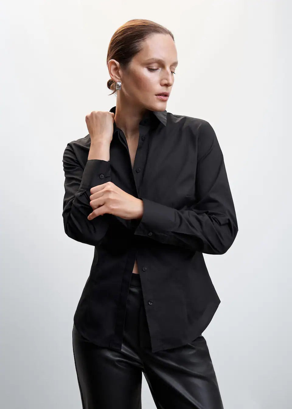Essential cotton-blend shirt