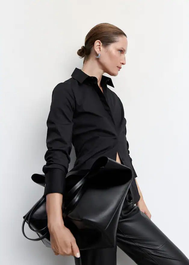 Essential cotton-blend shirt
