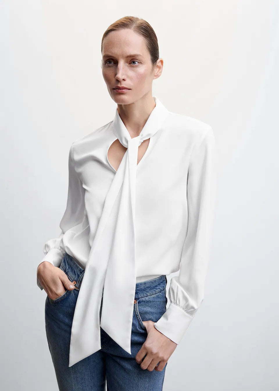 Lace flowy blouse
