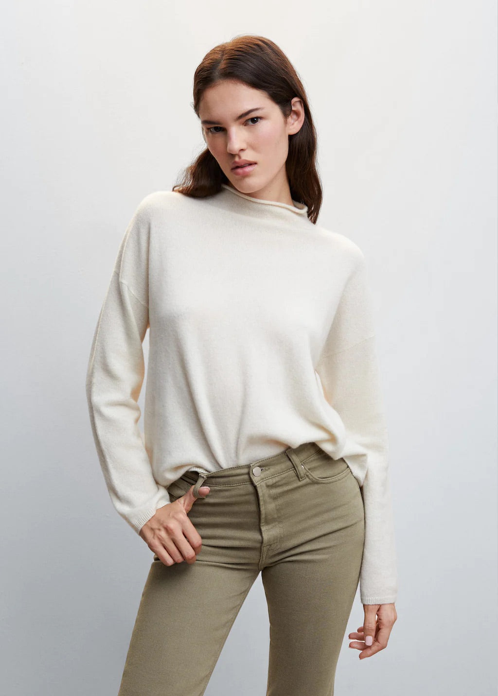 Crop flared jeans