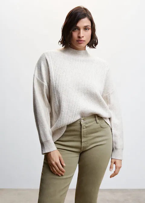 Crop flared jeans