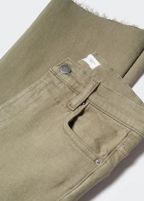 Crop flared jeans