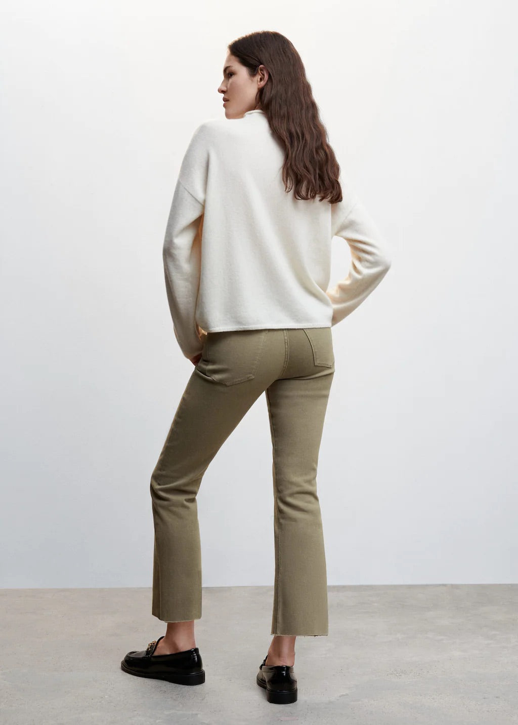 Crop flared jeans