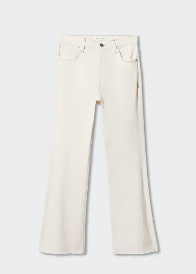 Crop flared jeans