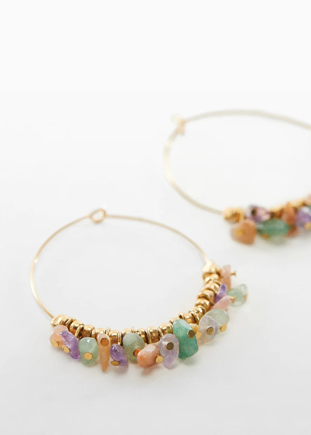 Bead loop earrings