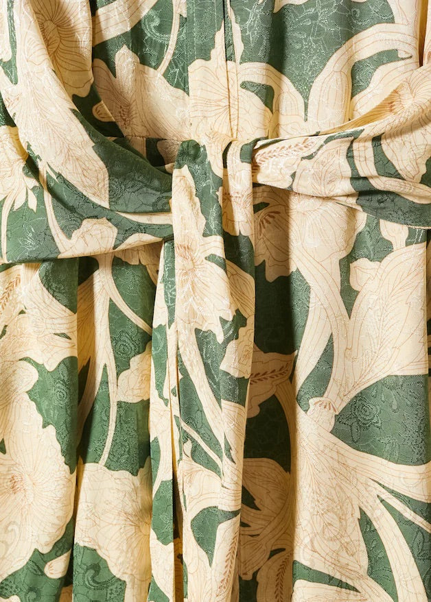 Floral jacquard dress