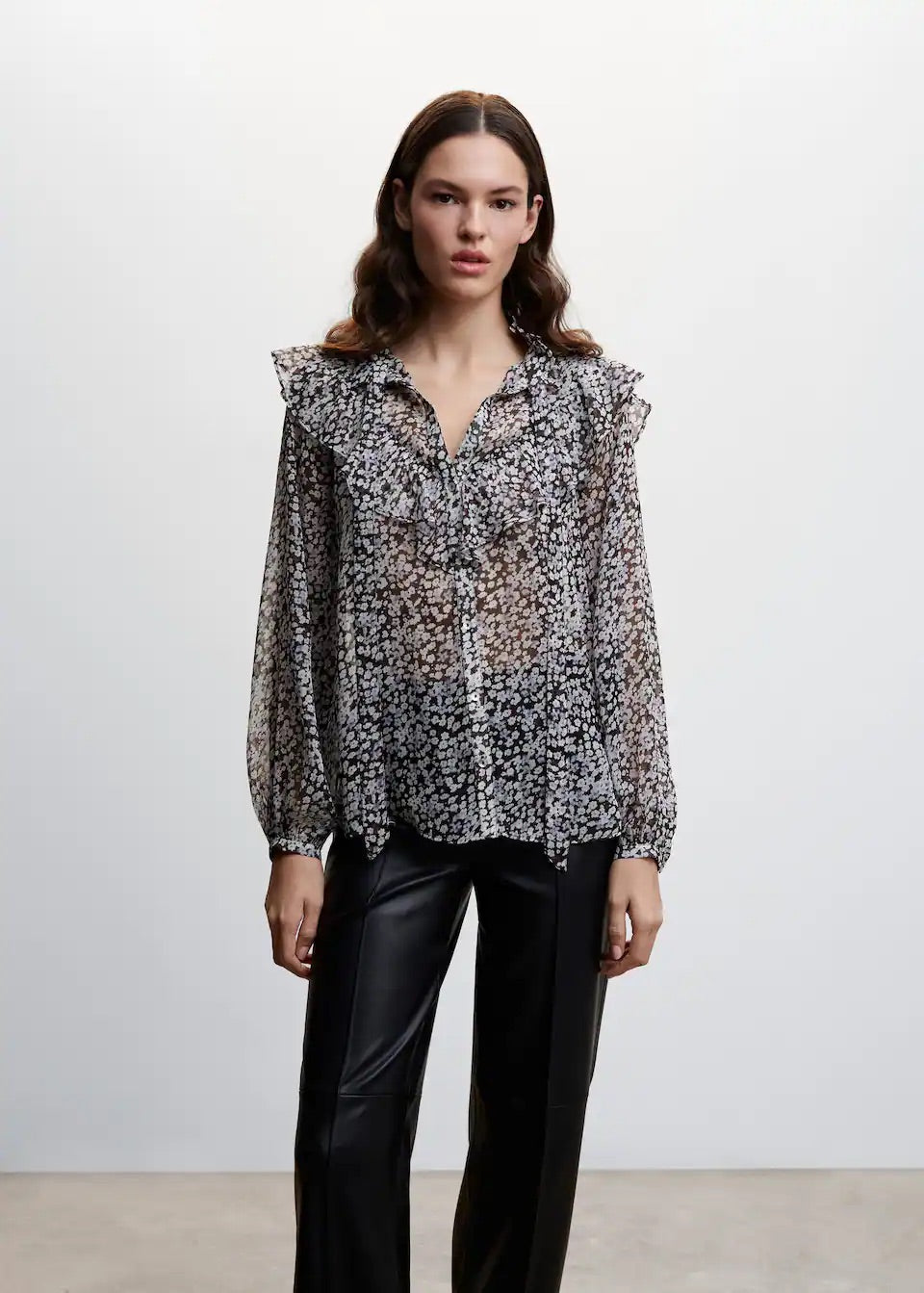 Floral print blouse