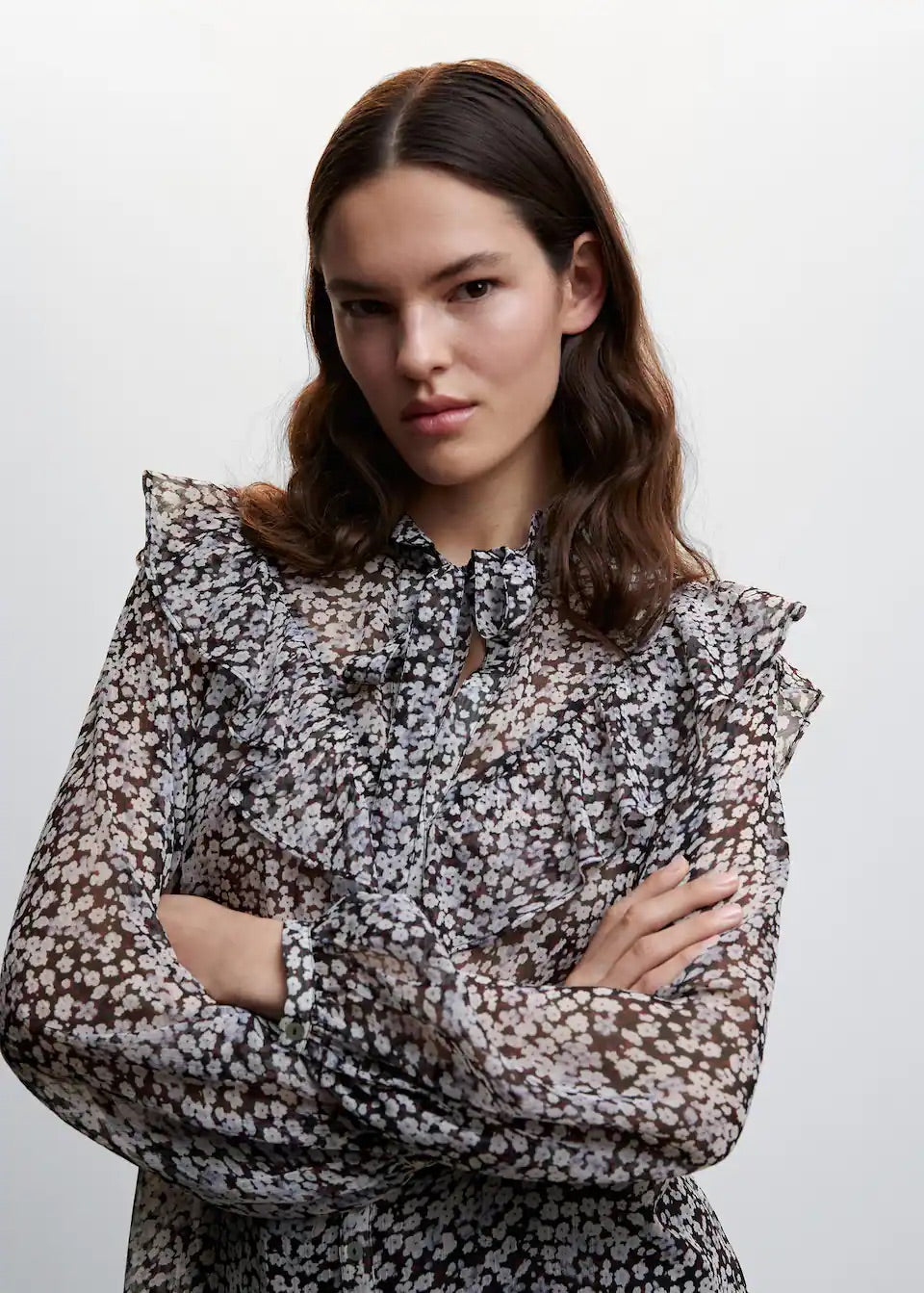 Floral print blouse