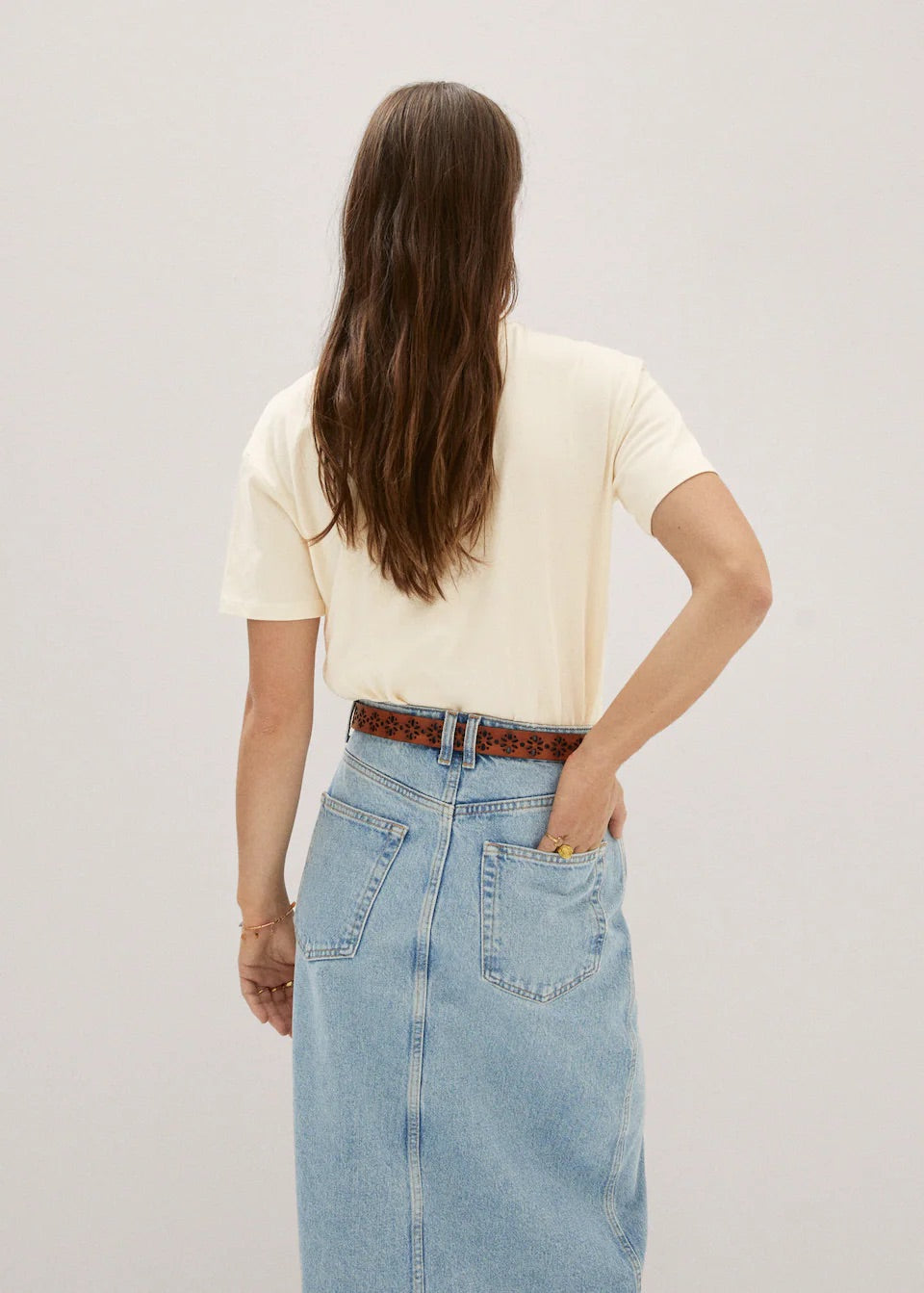 Crochet t-shirt with pocket