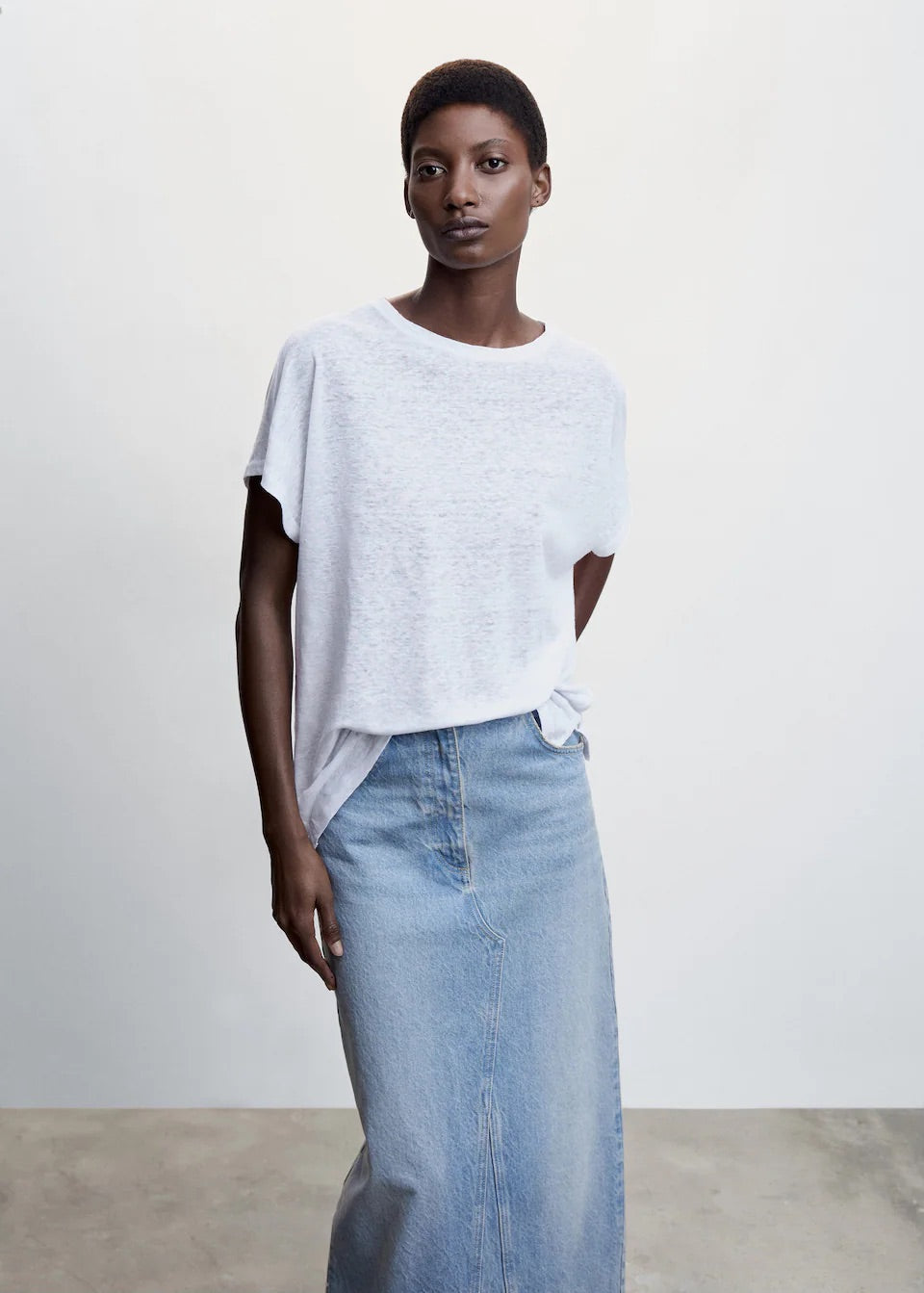 100% linen t-shirt