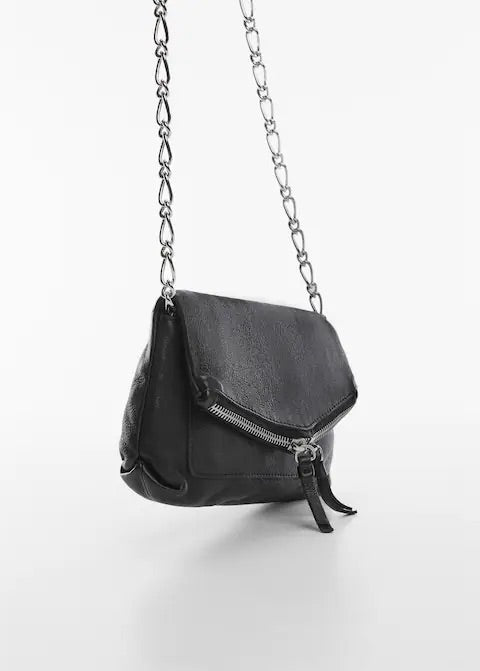 Chain leather bag