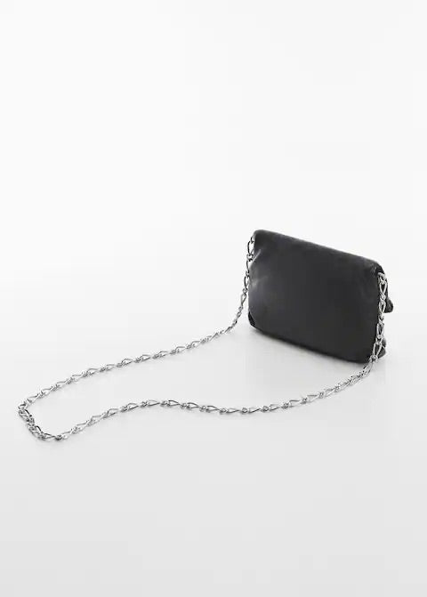 Chain leather bag