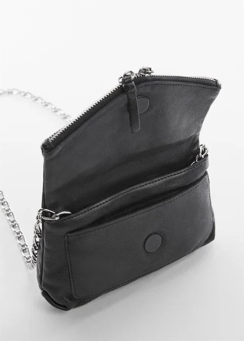 Chain leather bag