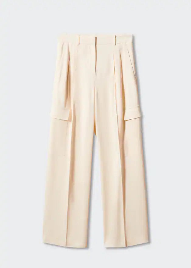 Wideleg cargo style trousers