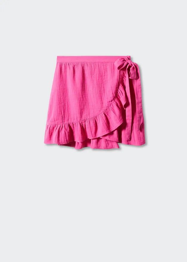 Textured criss-cross skirt