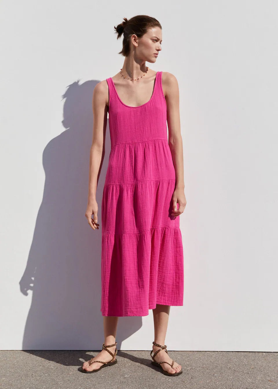 Flared cotton dress