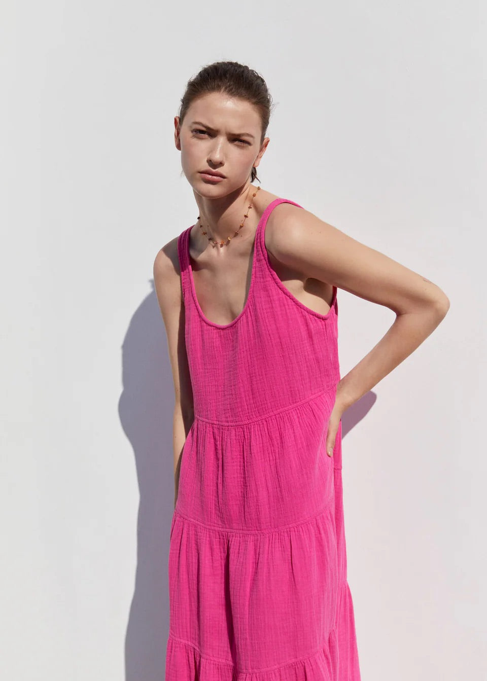 Flared cotton dress