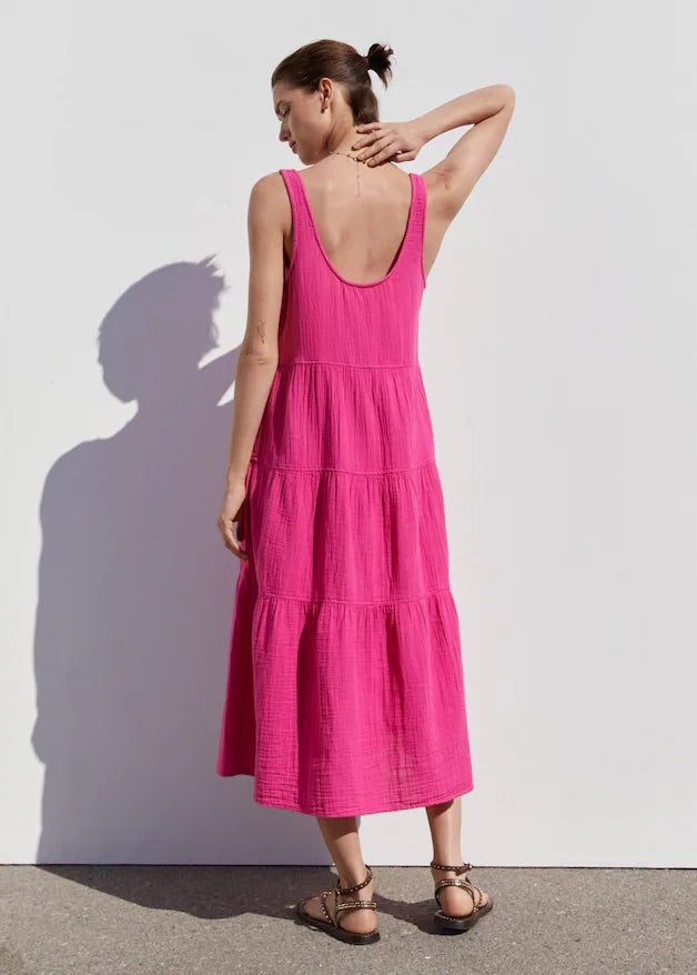 Flared cotton dress