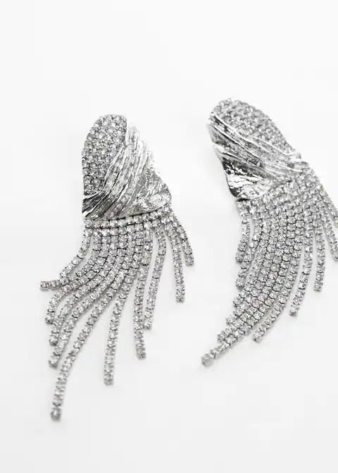 Crystal waterfall earrings