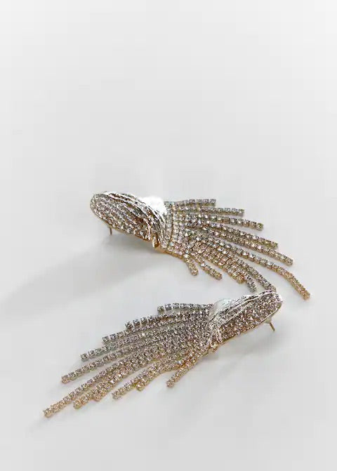 Crystal waterfall earrings