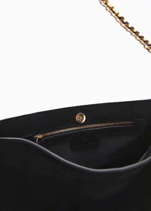 Chain leather bag