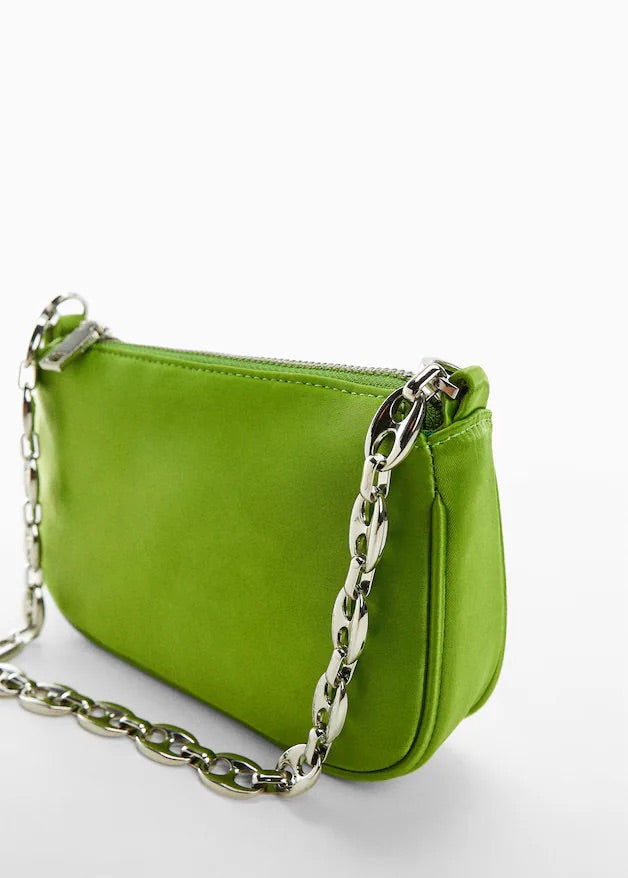 Satin chain bag
