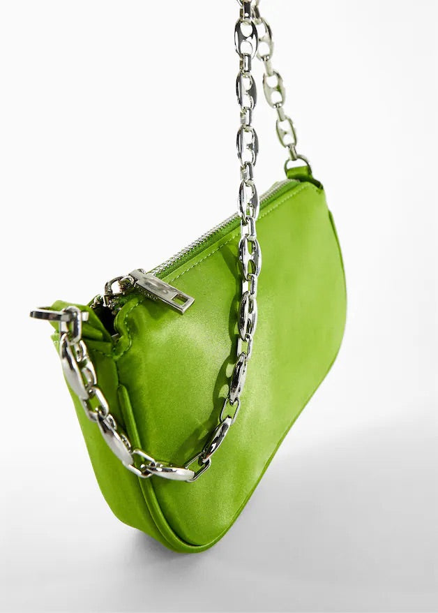 Satin chain bag