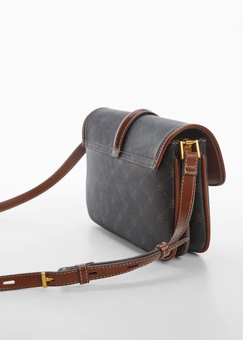 Logo printed crossbody bag