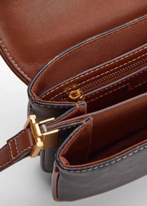 Logo printed crossbody bag