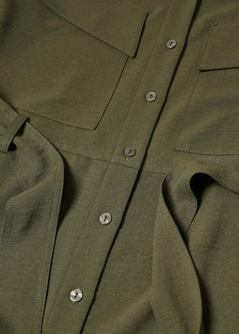 Belt shirt dress