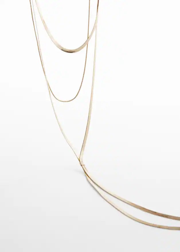 Long triple necklace