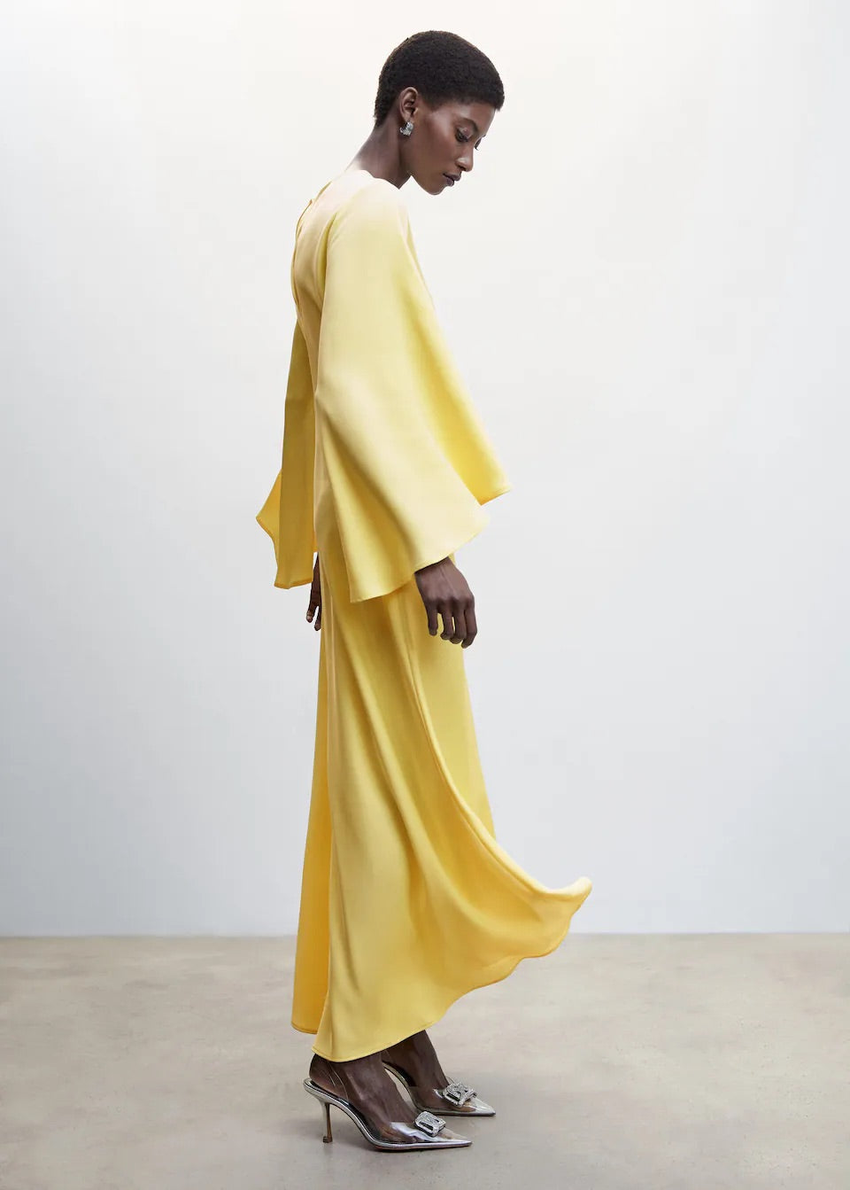 Flared sleeves dress