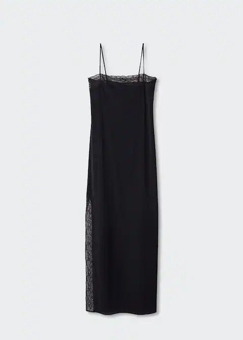 Lace detail dress