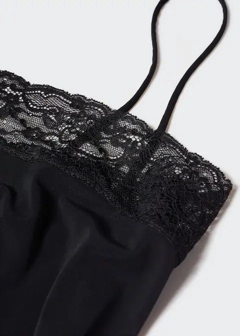 Lace detail dress