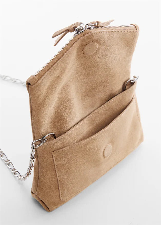 Chain leather bag