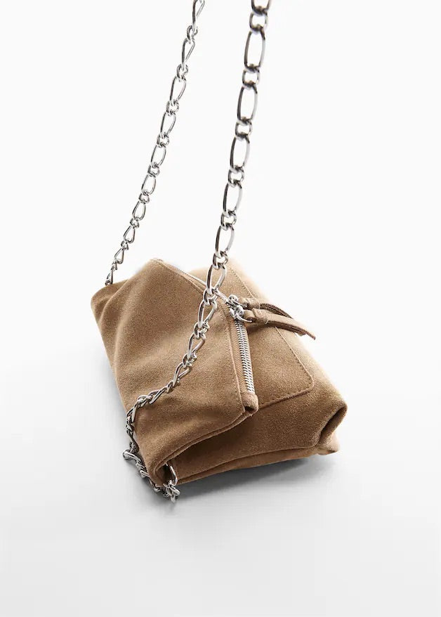 Chain leather bag