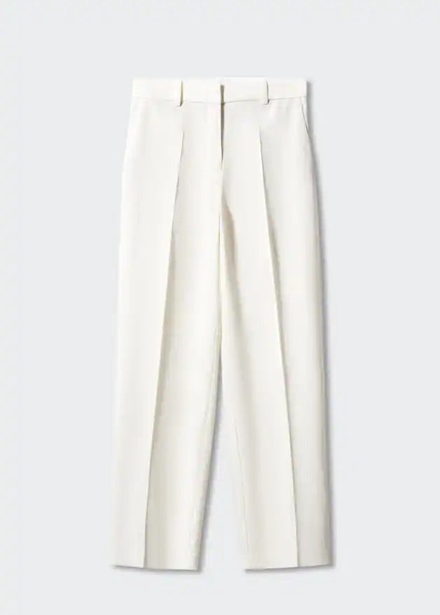 wide leg suit trousers
