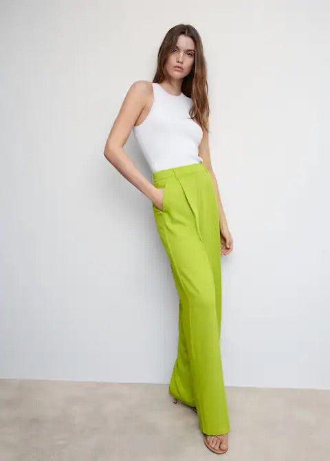 Dart palazzo trousers
